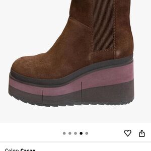 Naked Feet Brown and Purple Platform Boots